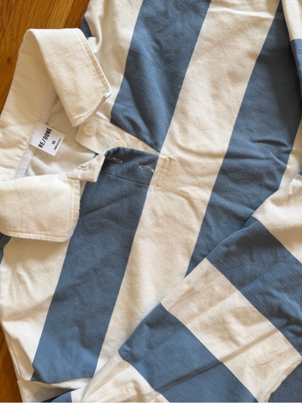 RE/DONE Cutoff Rugby Polo - Picture 2 of 3